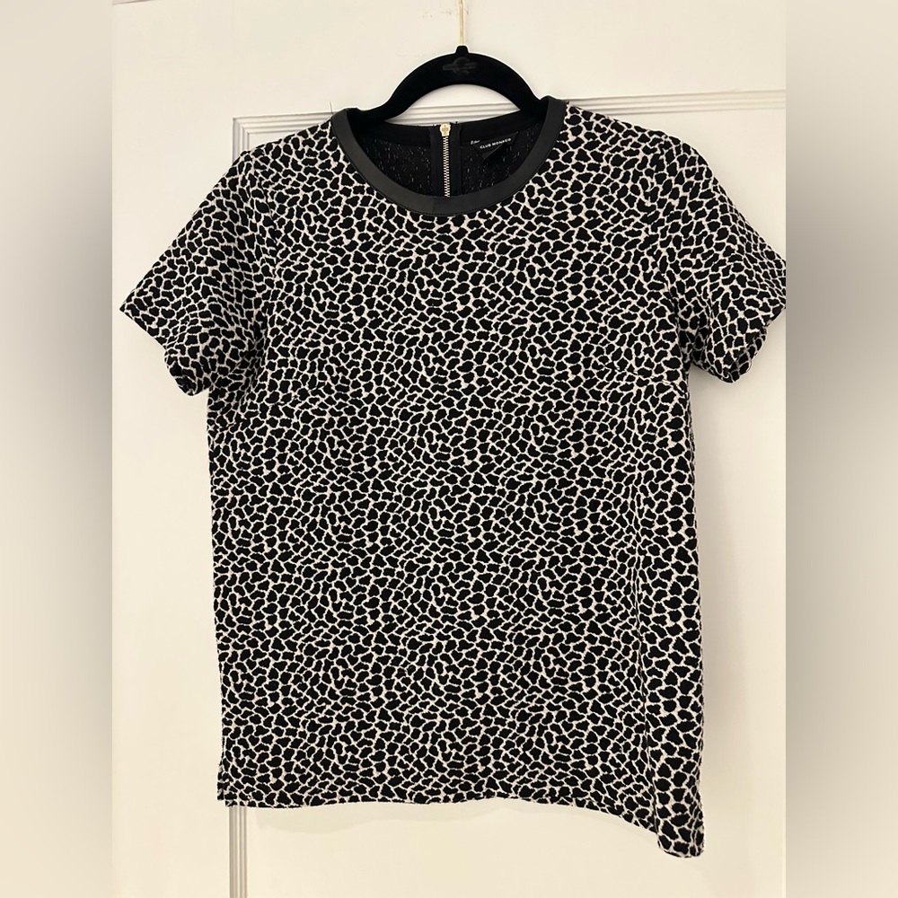 Club Monaco Shirt with leather detail